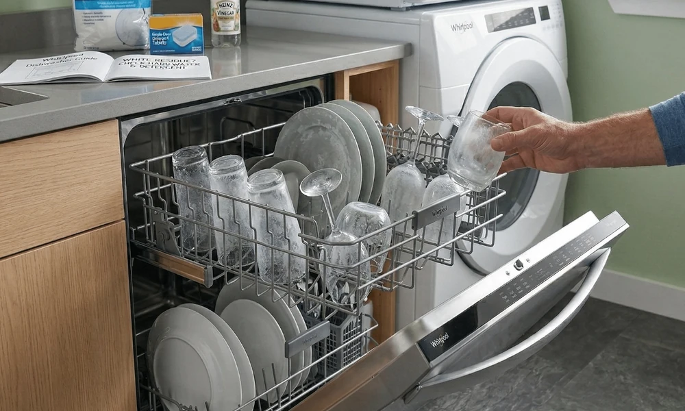 The Science Behind Dishwasher White Residue: Understanding Calcium Buildup Salt Deposits and Wash Cycle Performance
